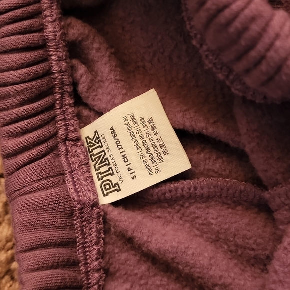 PINK Victoria Secret Everyday Classic Lounge Sweat Pant Small purple silver NEW - Picture 9 of 11